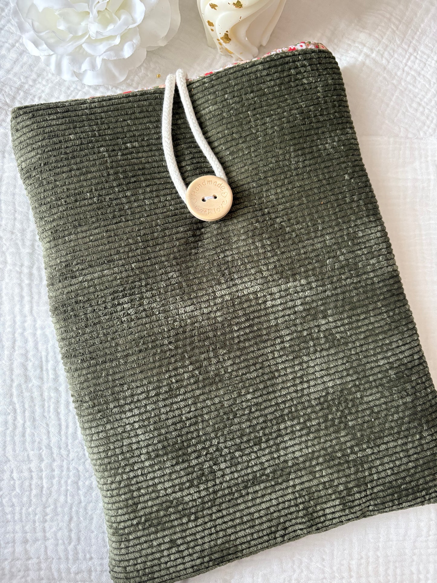 Pochette à livres kaki