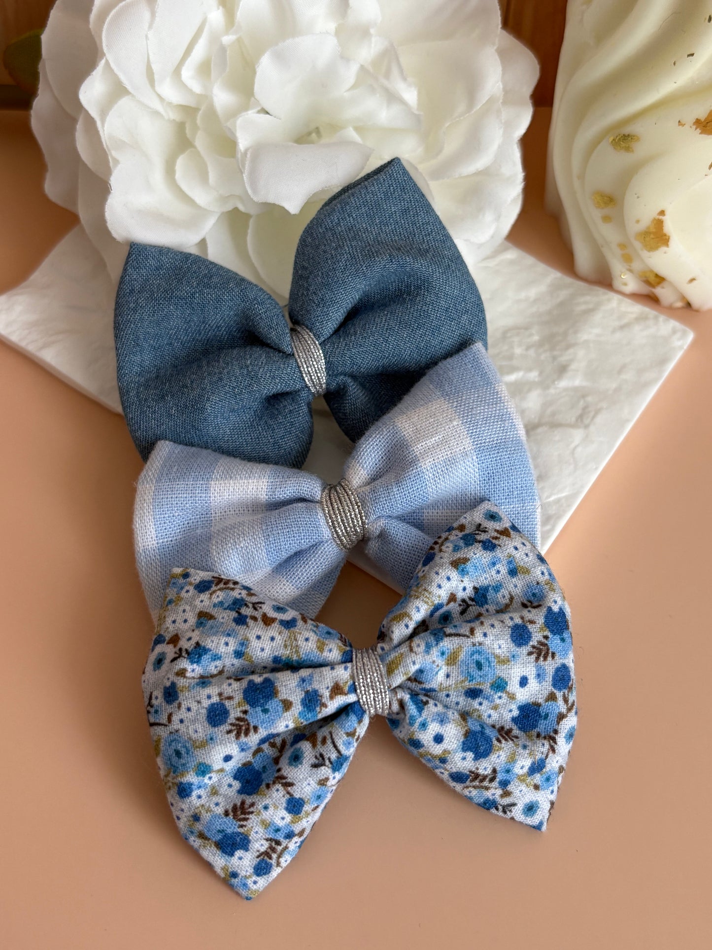 Barrette thème bleu