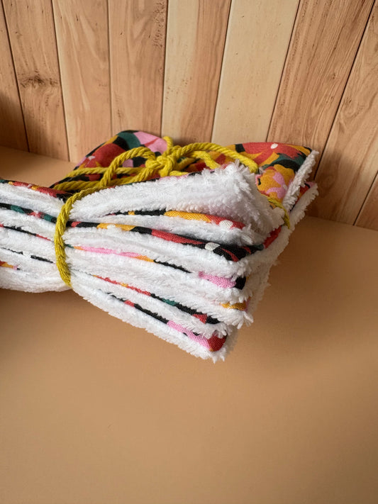 Lot de 7 lingettes lavables INES