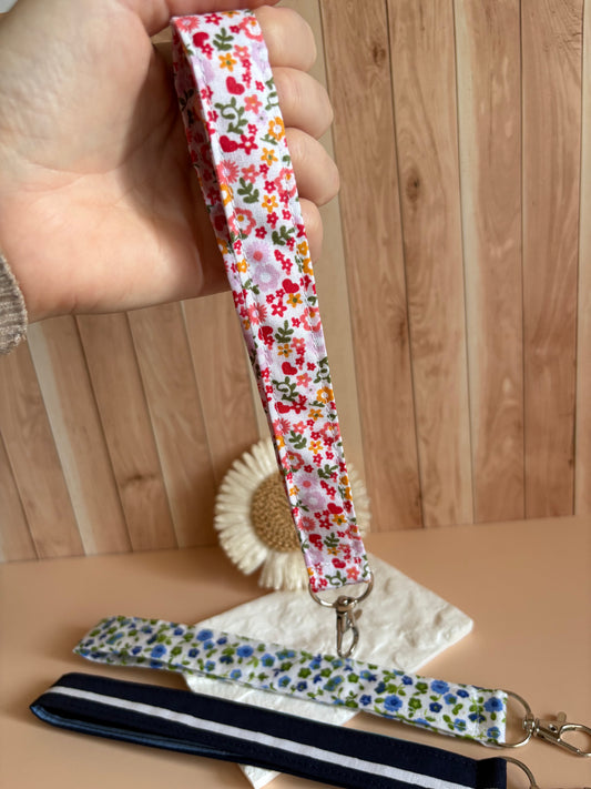 Porte clés fleur ou rayé