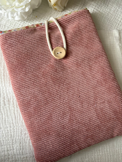 Pochette à livres rose