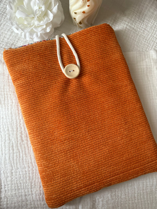 Pochette à livres orange