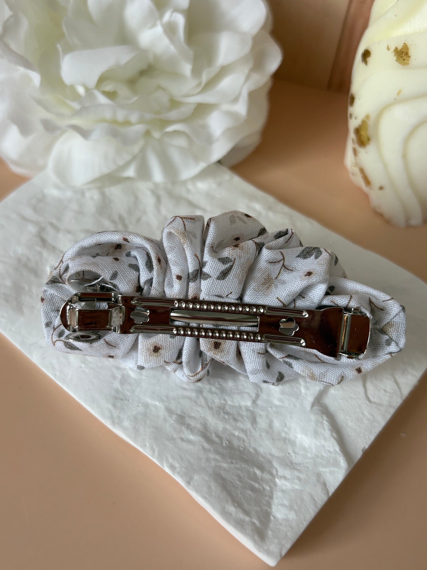 Barrette à clip Blanche