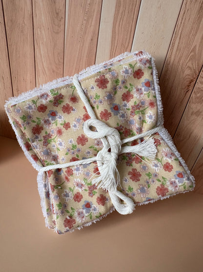 Lot de 7 lingettes lavables LILA