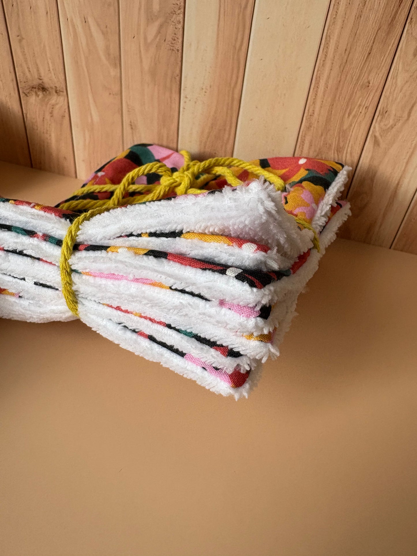 Lot de 7 lingettes lavables INES