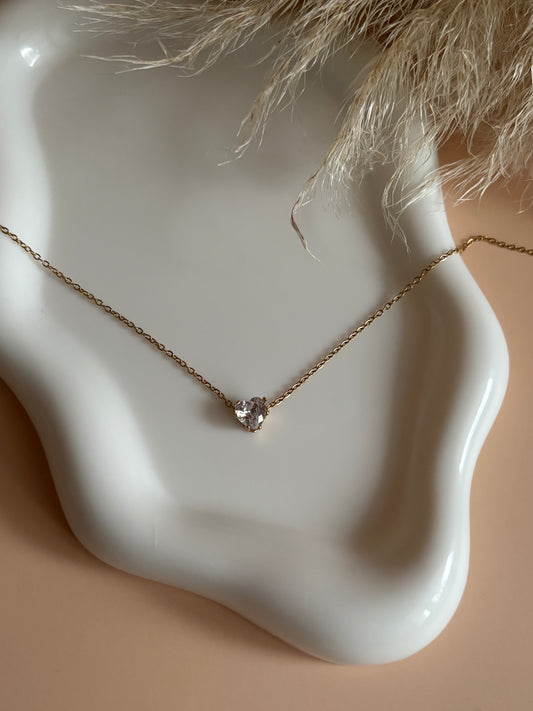 Collier zircon COEUR