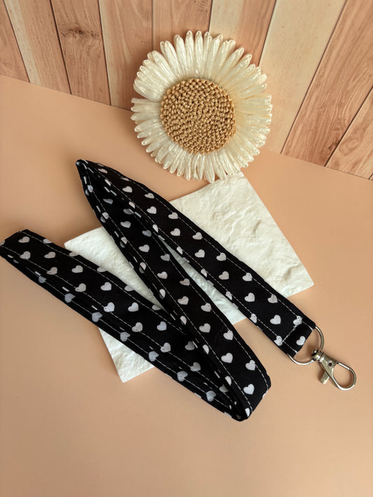 Porte badge Noir à coeur