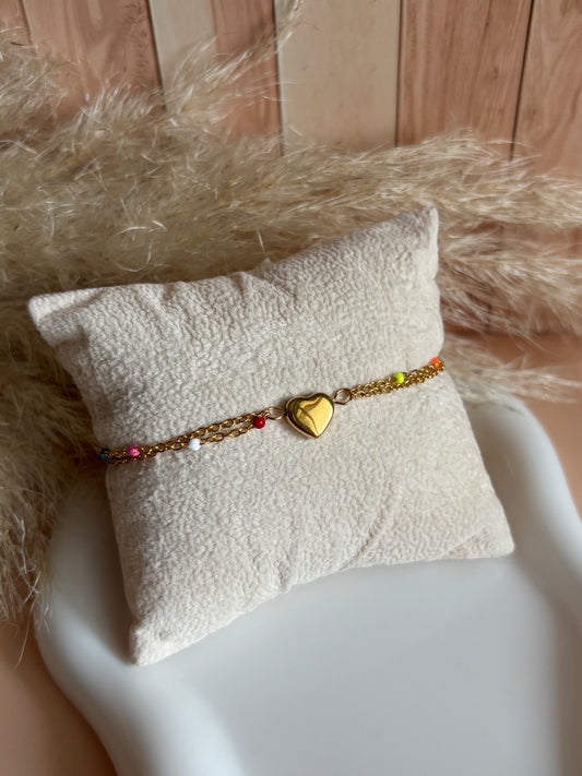 Bracelet COEUR et couleur