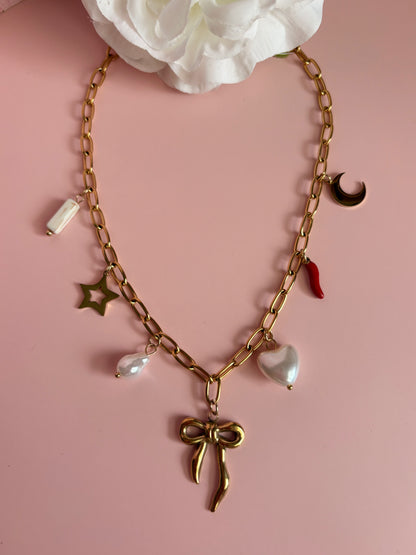 Collier breloques NOEUD