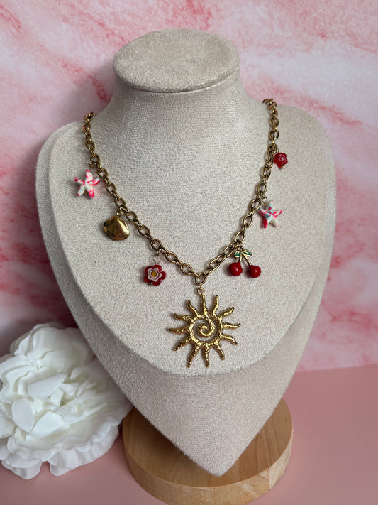 Collier breloques CARMIN