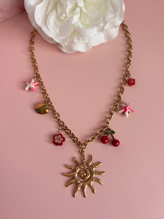 Collier breloques CARMIN