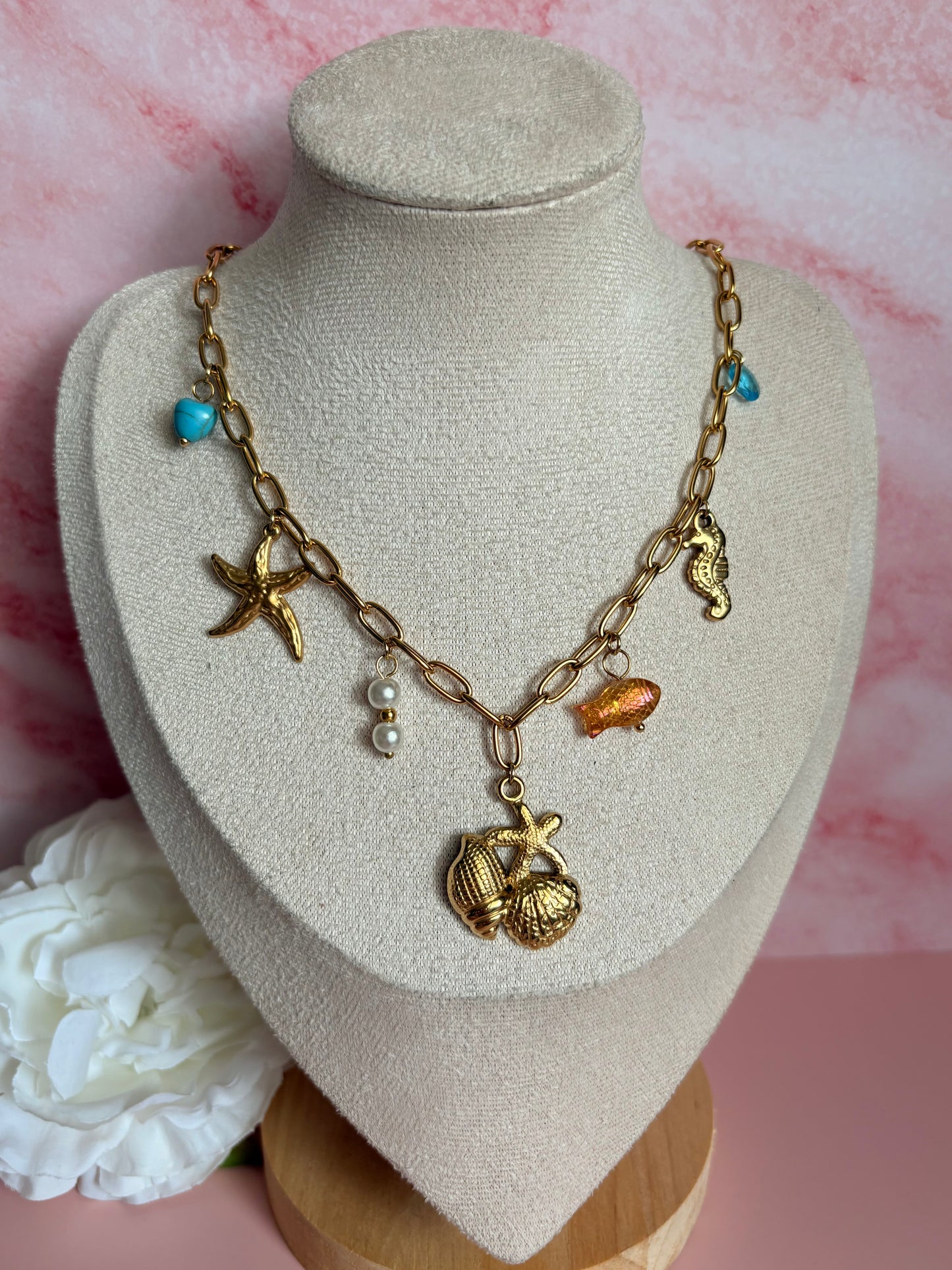 Collier breloques MALDIVES