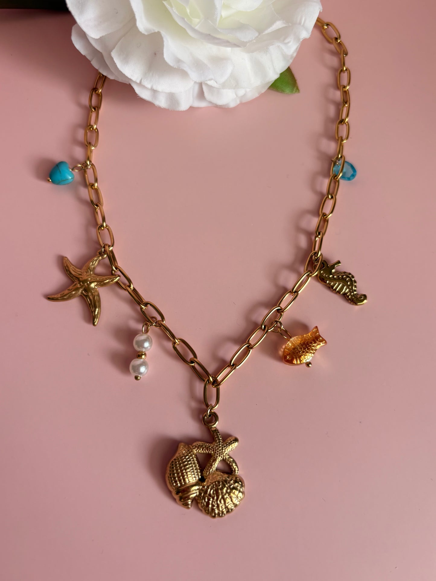 Collier breloques MALDIVES