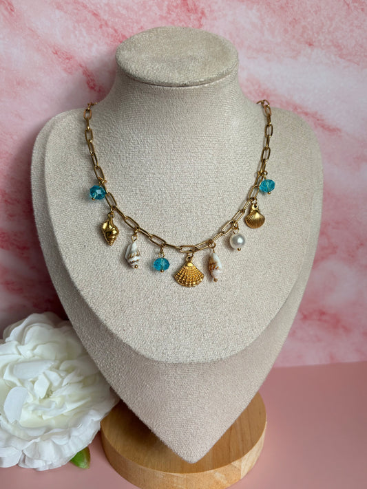 Collier breloques TURQUOISE