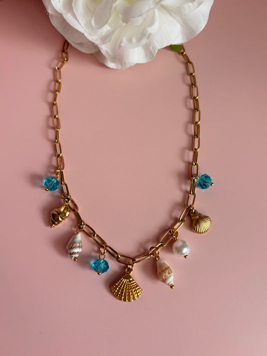 Collier breloques TURQUOISE