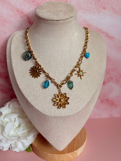 Collier breloques AZUR