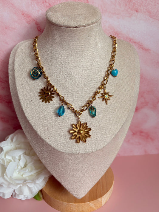 Collier breloques AZUR