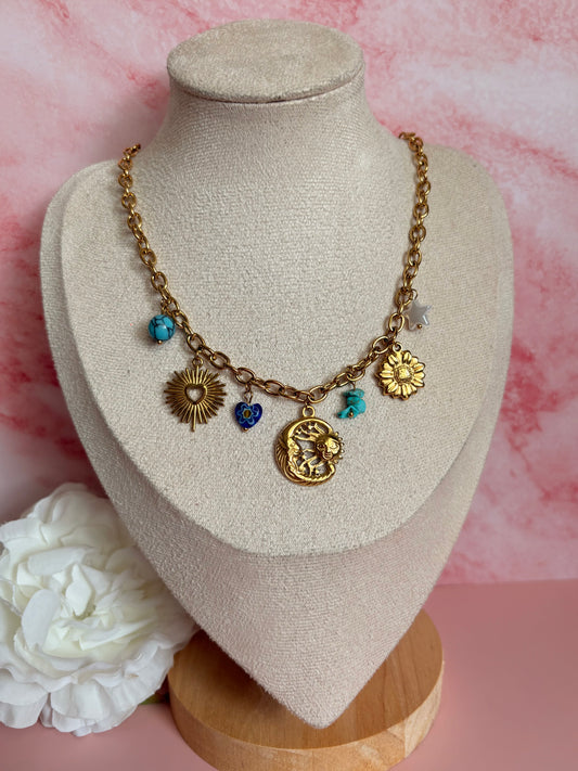 Collier breloques MERVEILLE