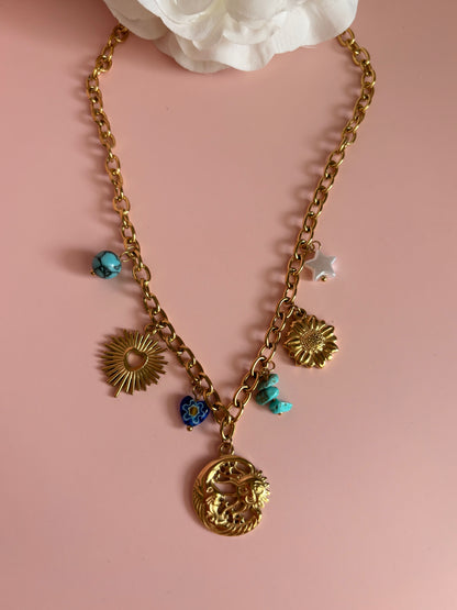 Collier breloques MERVEILLE