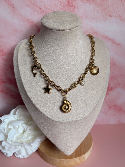 Collier breloques AQUA