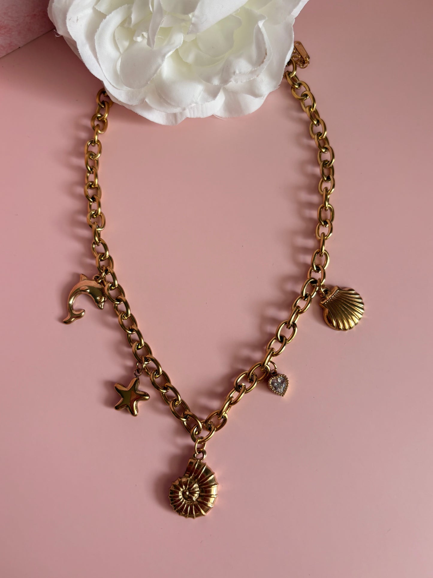 Collier breloques AQUA