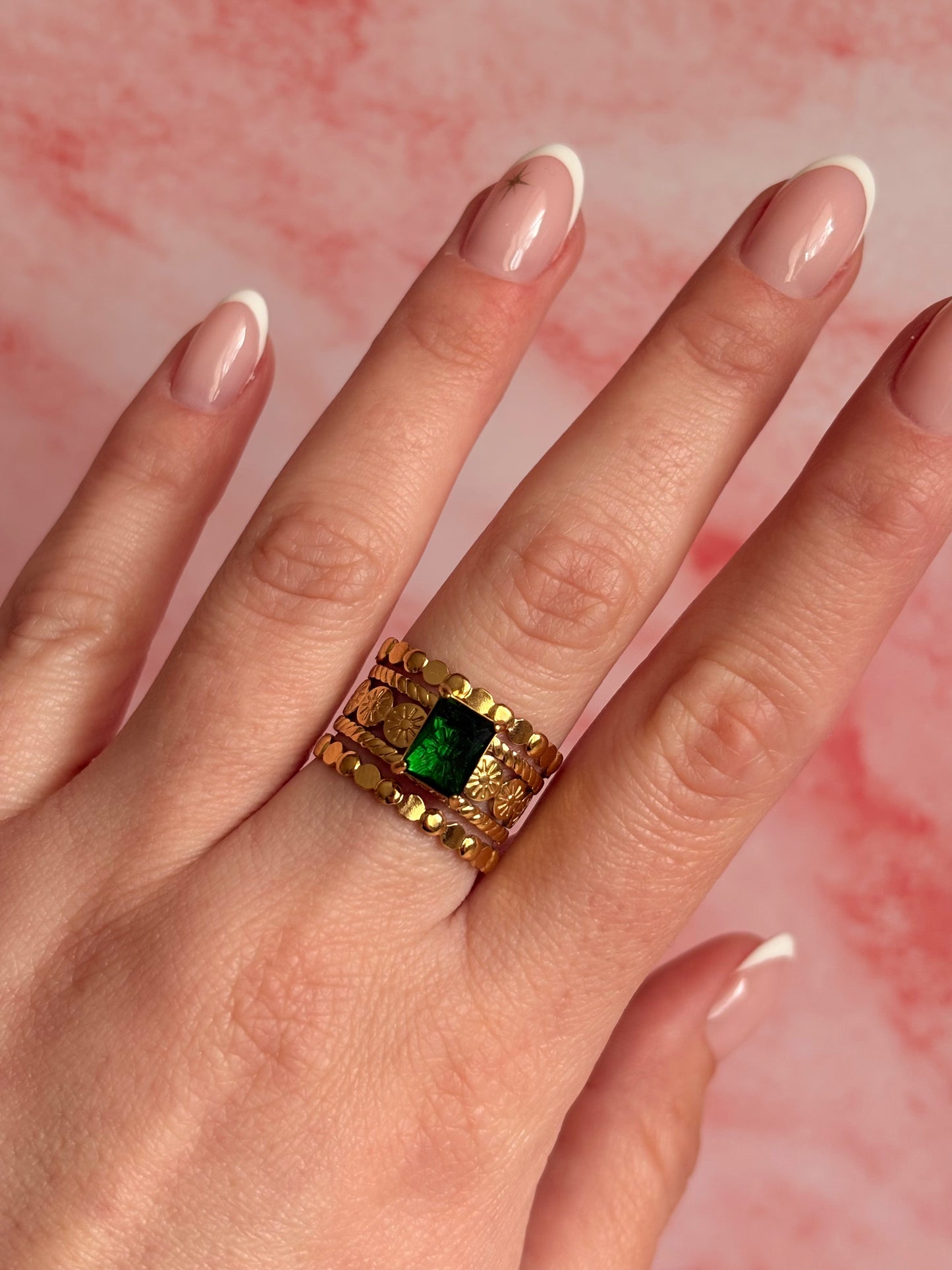 Bague ZIRCON VERT