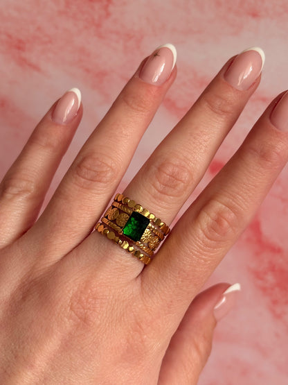 Bague ZIRCON VERT